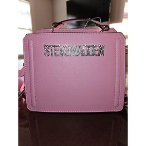 NEW STEVE MADDEN Bevelyn G Satchel CROSSBODY Bag Purse RHINESTONES PINK TikTok